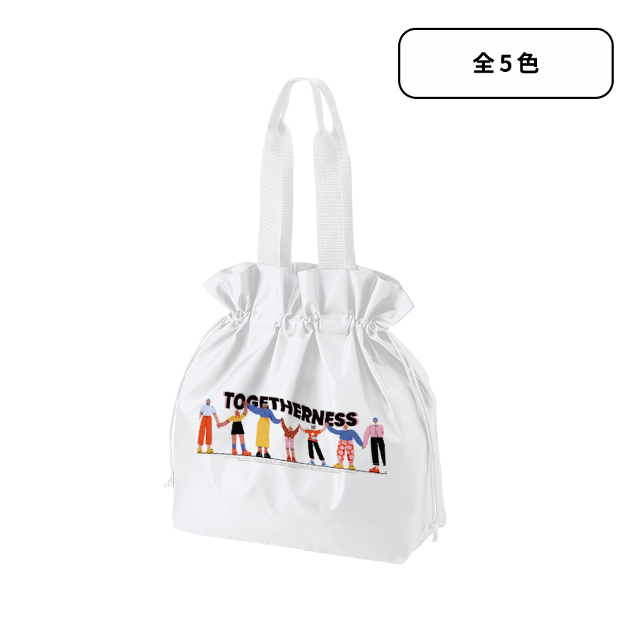 ポリ巾着トートバッグ(L)