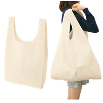 厚手コットンマルシェバッグ(L) ナチュラル