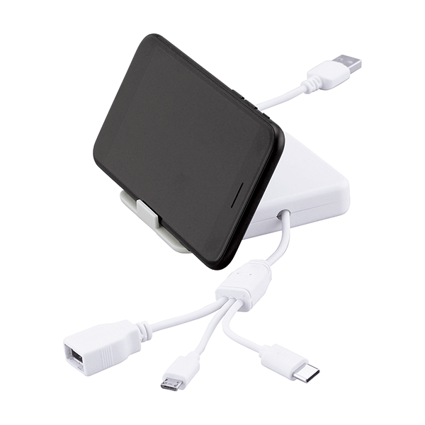 スマホスタンドになるケーブルホルダー(3in1ケーブル付き)