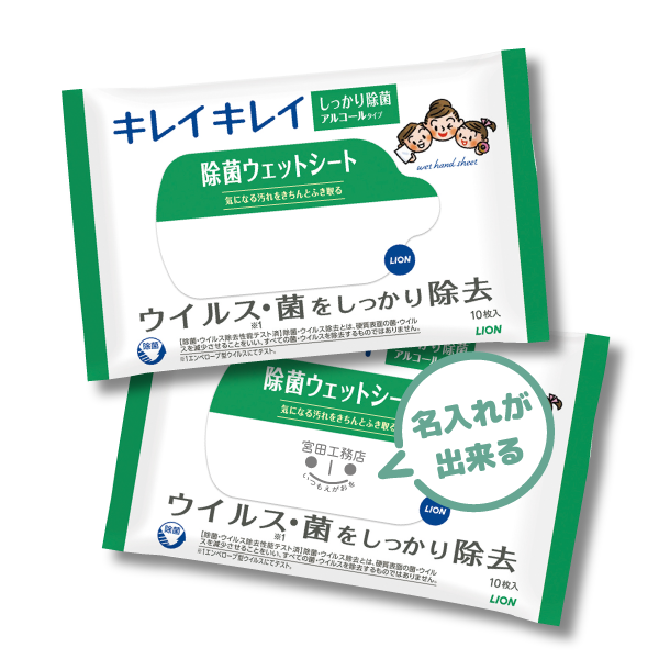 LION　ライオン　キレイキレイ　除菌ウェットシート(アルコールタイプ)10枚入