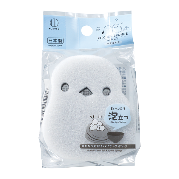 シマエナガキッチンスポンジ