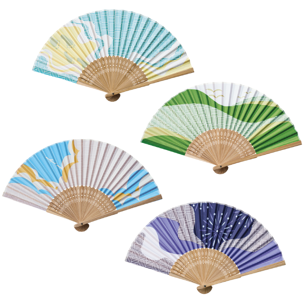 夏景色扇子
