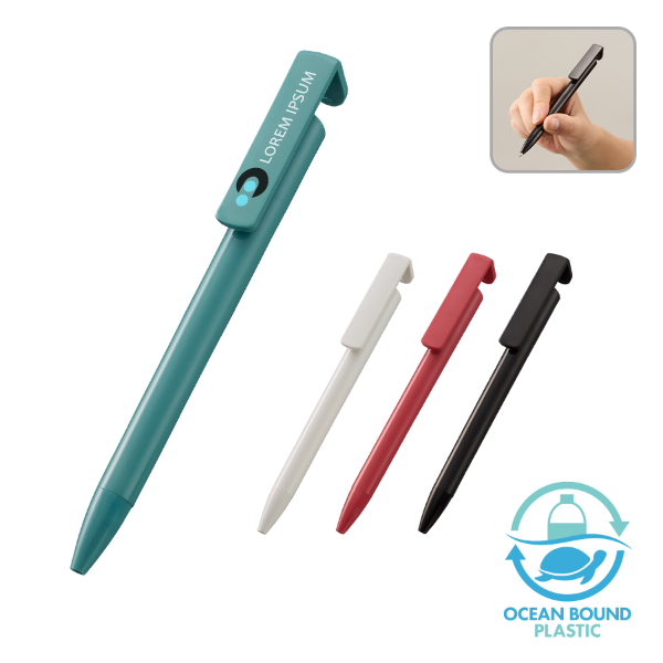 トートバッグ製作所 スマホスタンド付OBPボールペン(再生PET)