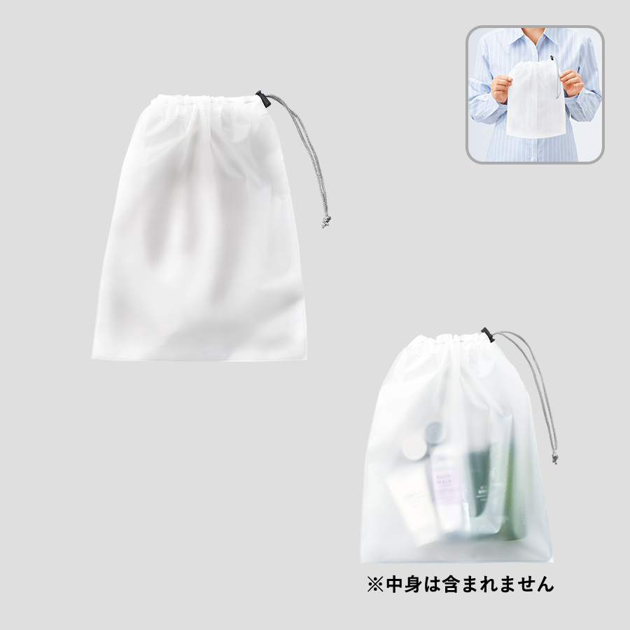 オリジナル　EVA巾着(M)　クリア
