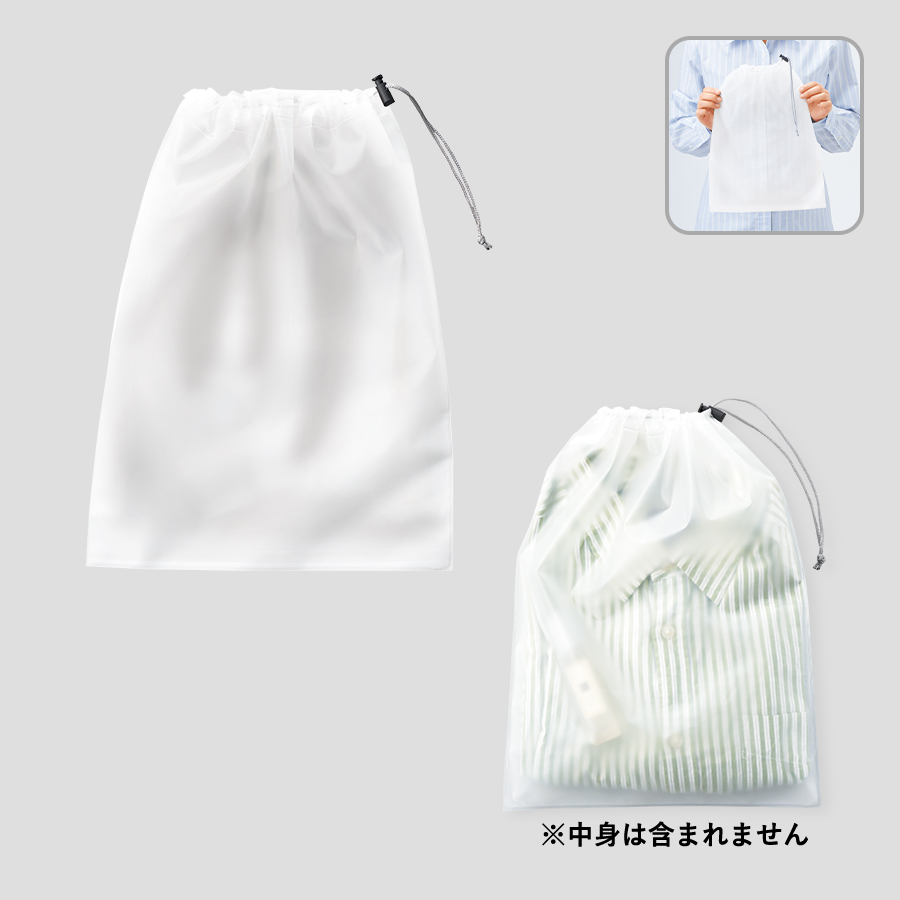 オリジナル　EVA巾着(L)　クリア