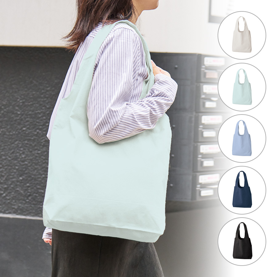 オリジナル　厚手コットンショルダーハンドルトートバッグ(M)