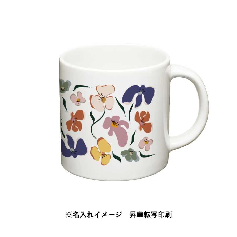 陶器マグカップ　ストレート(S＋)　ホワイト