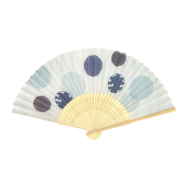 白竹扇子　てまり